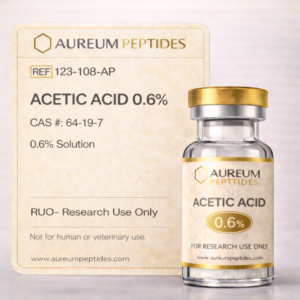 Acetic Acid 0.6% laboratory solvent for peptide stabilization and reconstitution