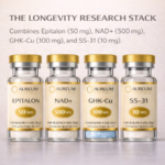 Longevity Research Stack anti-aging peptide bundle with Epitalon NAD+ GHK-Cu SS-31