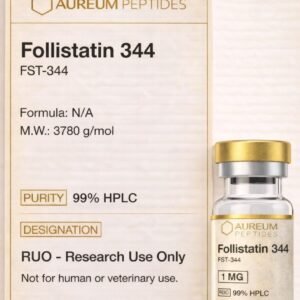 Follistatin 344 1mg research peptide vial for muscle growth studies
