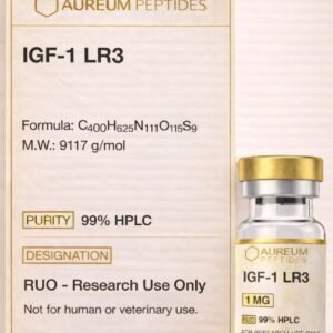 IGF-1 LR3 peptide vial for extended half-life research applications