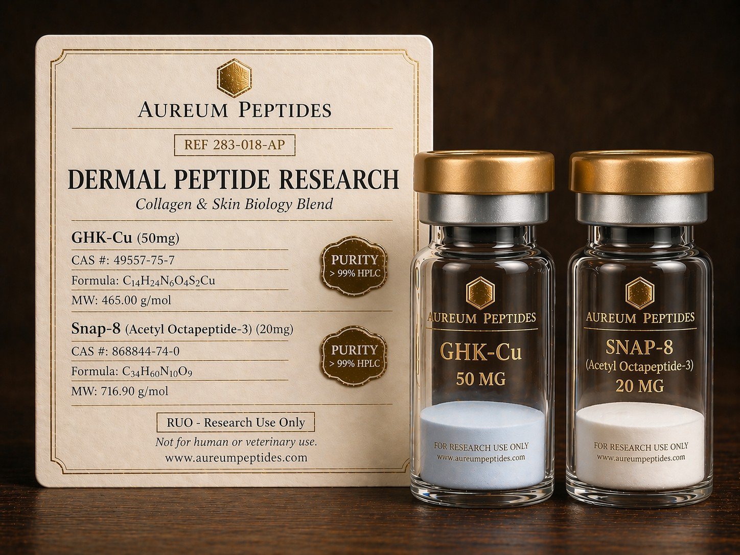 Dermal Peptide Research Stack (GHK-Cu + Snap-8)