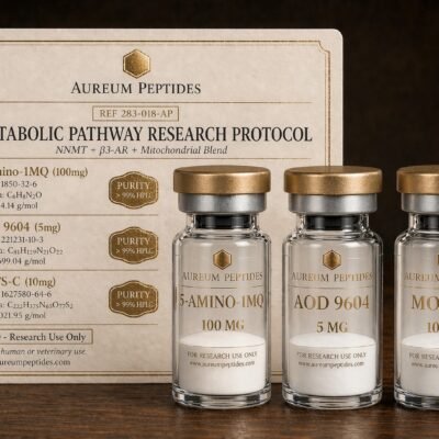 Metabolic Pathway Research Protocol (5-Amino-1MQ + AOD 9604 + MOTS-C)