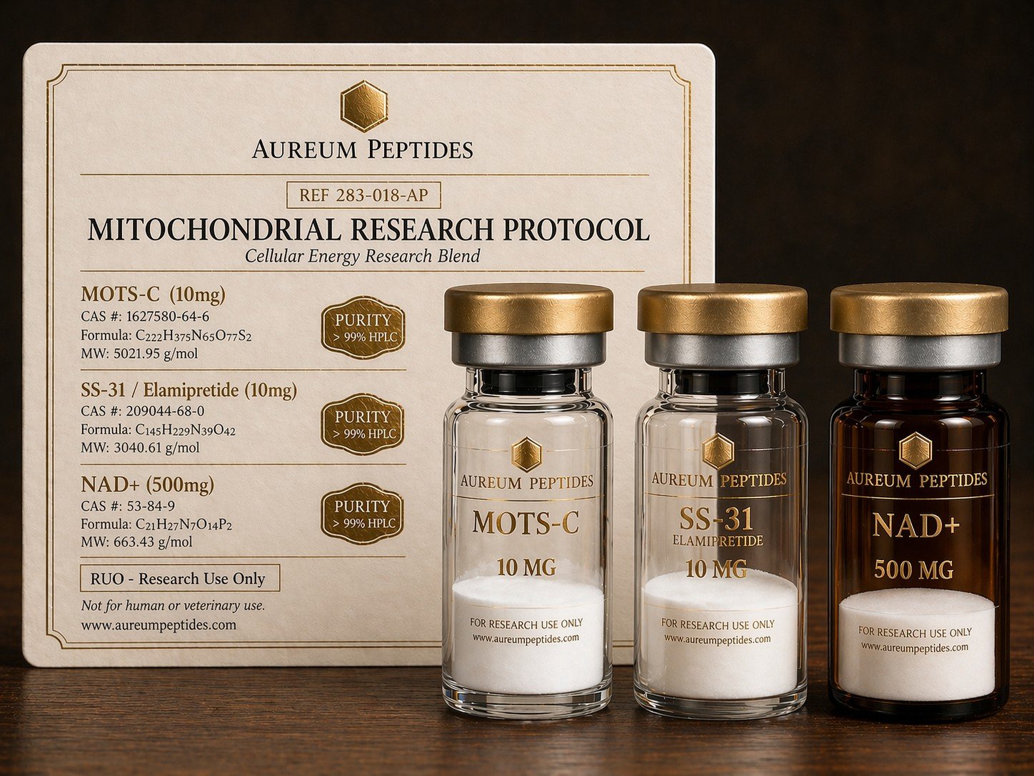 Mitochondrial Research Protocol (MOTS-C + SS-31 + NAD+)